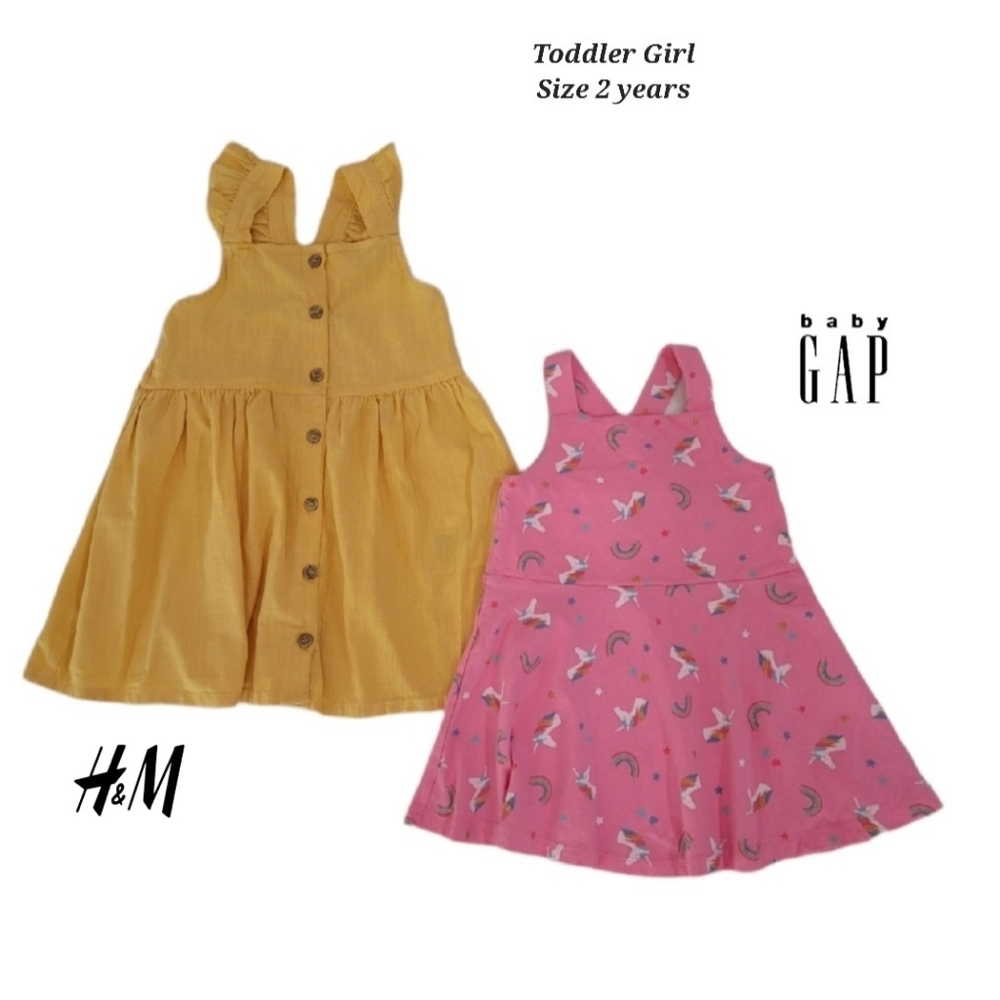 100% Cotton GAP & H&M Summer Dresses Toddler Girl Size 2 years